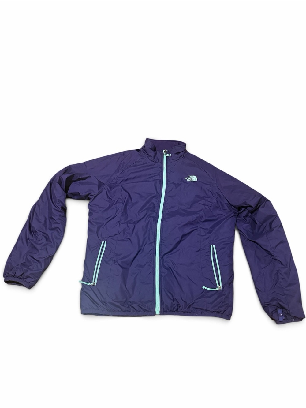 North Face Women’s Purple Lightweight Jacket with Aqua Trim